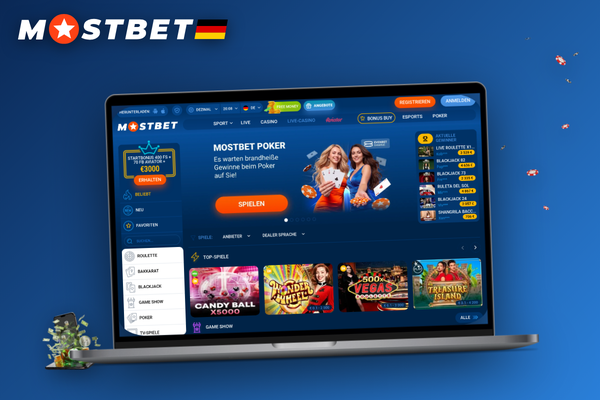 Mostbet Partner Dashboard mit Casino- und Sport-App auf Laptop und Smartphone