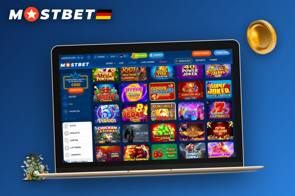 Mostbet Kassenseite auf dem Laptop mit Auszahlungsreiter und Methodenauswahl